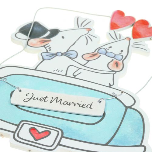 Zawieszka Deco "Just Married" 30cm x 17cm 2szt.