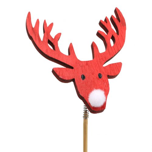 Produkt Wtyczka Renifer Czerwony, Biały 8,5cm L37cm