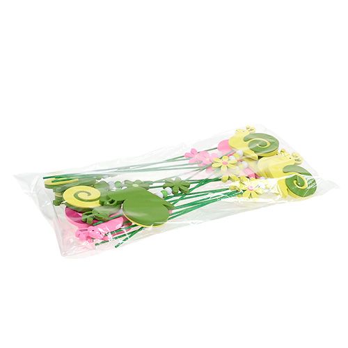 Floristik24 Wtyczka ślimakowa kolorowa asst. 7,5 cm 16 sztuk