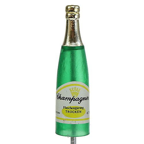Produkt Zatyczka do butelek szampana brązowa, zielona, żółta 7,5cm dł. 28,5cm 10 sztuk