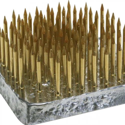Produkt Jeż wtykowy Kenzan, kwadratowy jeż kwiatowy, mosiądz 40×40mm