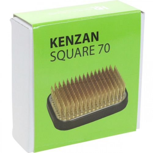 Produkt Jeż Kenzan Prostokątny Srebrny Mosiądz 70×50mm