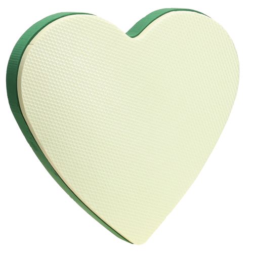 Produkt Serce z pianki florystycznej 38×36,5 cm mokra pianka florystyczna zielona 2 sztuki