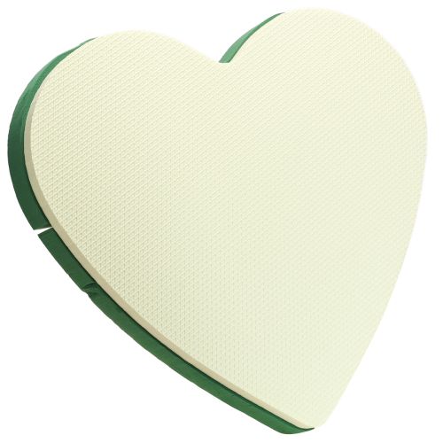 Produkt Gąbka florystyczna serce duża mokra pianka florystyczna zielona 48cm 2 szt.