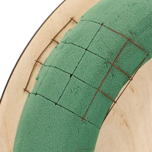 Produkt Wianek z pianki florystycznej, deska drewniana, pianka florystyczna mokra 38cm, 2 sztuki