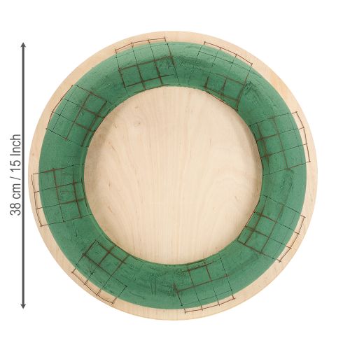Produkt Wianek z pianki florystycznej, deska drewniana, pianka florystyczna mokra 38cm, 2 sztuki