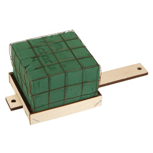 Piankowa kostka florystyczna Florette Eco z drewnem 10×10cm