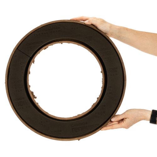 Pierścień z pianki florystycznej OASIS® Renewal® Gąbka florystyczna Biolit® 45 cm 2 szt. | Floristik24.pl