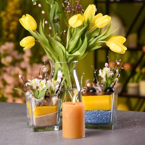 Produkt Klocki z pianki florystycznej Tęczowe słoneczne żółte 4 sztuki