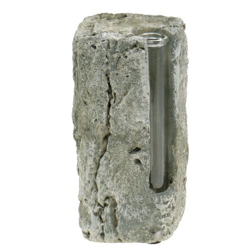 Floristik24 Waza betonowa z probówką H15cm 3szt.