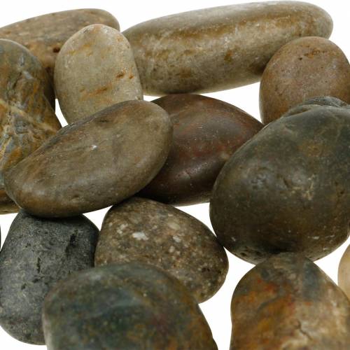 Floristik24 Kamyczki Rzeczne Naturalne Jasne i Ciemne 3-6cm 1kg