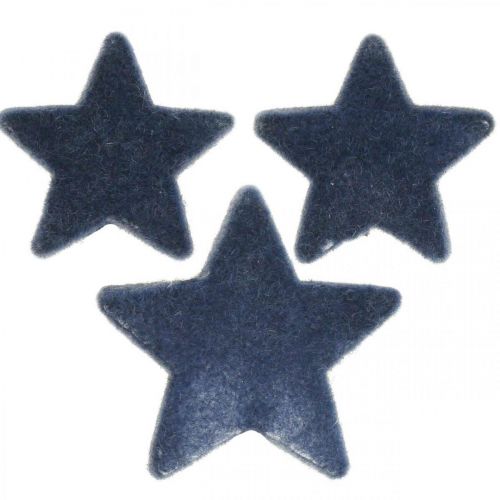 Świąteczne posypki, gwiazdki, niebieskie Ø4/5cm 40p