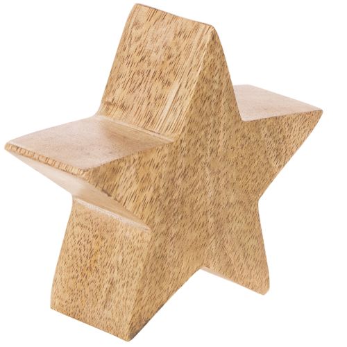 Dekoracyjna figurka gwiazdy, dekoracja stołu, 10 cm, 3 sztuki | Floristik24.pl
