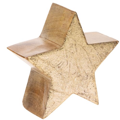 Dekoracyjna gwiazda bożonarodzeniowa na stół lub półkę, 10cm, 3 sztuki