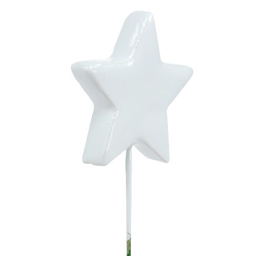 Floristik24 Gwiazdka na drucie 5cm biała 48 szt