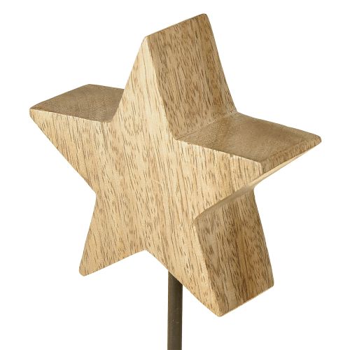 Produkt Gwiazda drewniana naturalna drewniana stojąca H23cm 2 szt.