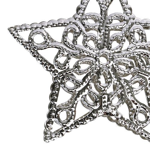 Produkt Gwiazda z metalu srebrna 6cm 20 szt