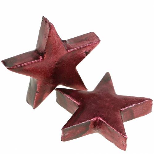 Produkt Dekoracje Gwiazdy Ciemnoczerwone 4cm 12szt