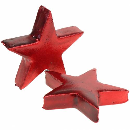 Produkt Deco Stars Red 4cm 12szt