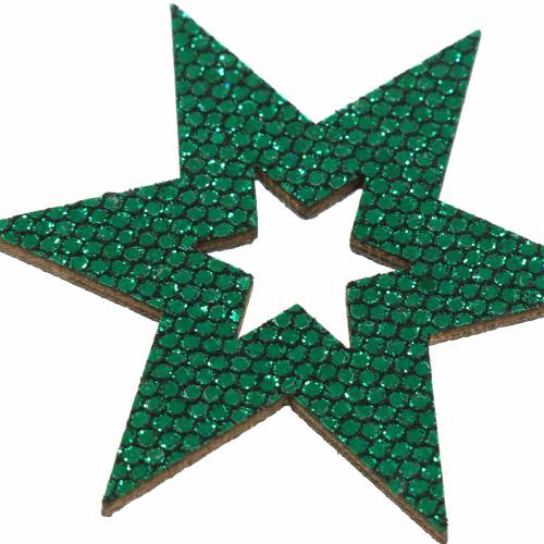 Produkt Dekoracja rozproszona gwiazda zielona 3-5cm 48 szt