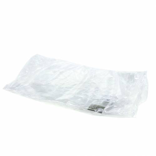 Floristik24 Dekoracyjna lodowa gwiazda do zawieszenia przezroczysta, brokatowa 24,5 cm 6 szt.