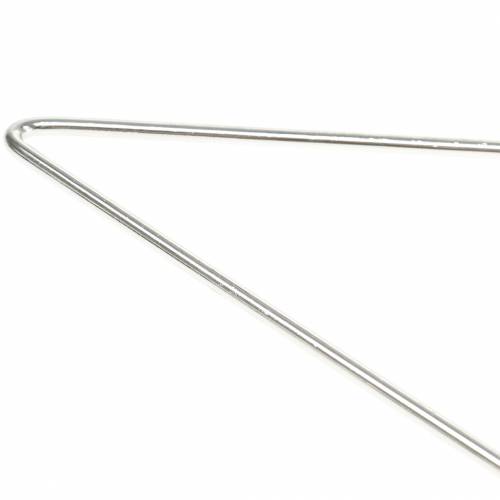 Floristik24 Dekoracja Gwiazda srebrna 40cm 4szt.