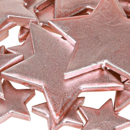 Produkt Dekoracja gwiazdkowa świąteczna różowa Ø3/5/7cm – 2. wybór – 44 szt.