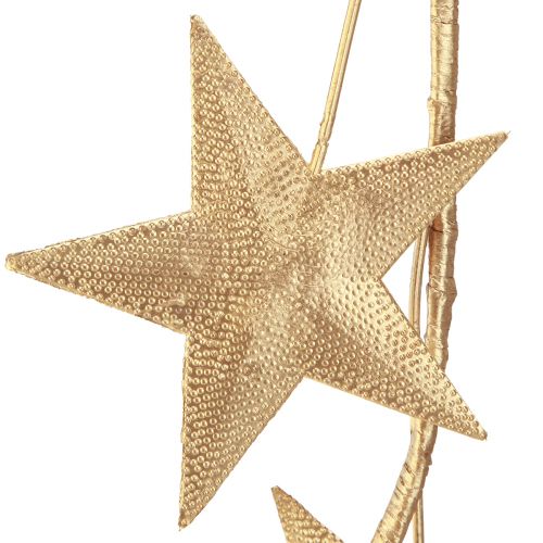Produkt Girlanda gwiazdkowa na Boże Narodzenie metalowa złota L180cm