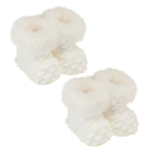 Produkt Kozaki z futerkiem Ozdoba choinkowa biała 7cm 2szt