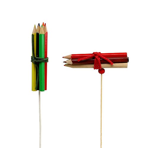 Floristik24 Wtyczka wiązka pinów kolorowa 10szt