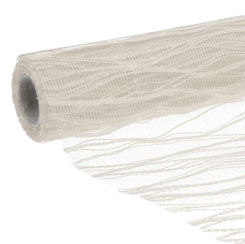 Floristik24 Tkanina Ribbon Table Runner Cream 26cm x 300cm