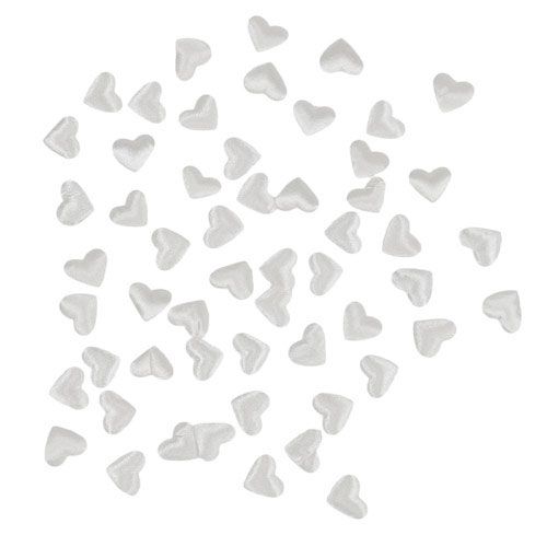 Serduszka do dekorowania białe 1,3cm 500 szt