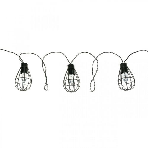 LED Solar Light Chain Garden Decoration Black 350cm 8LED