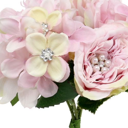 Produkt Bukiet różowy z perełkami 29cm