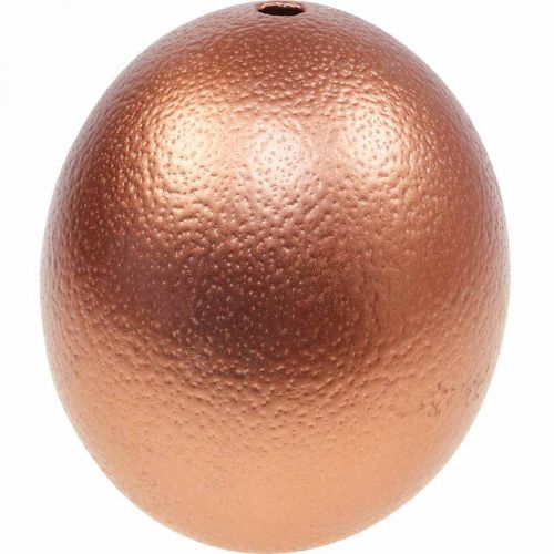Produkt Ozdoba z dmuchanego jajka strusiego Dekoracja wielkanocna miedziana Ø12cm W14cm