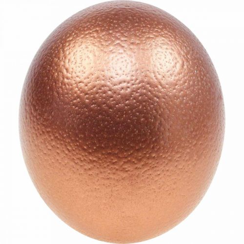 Produkt Ozdoba z dmuchanego jajka strusiego Dekoracja wielkanocna miedziana Ø12cm W14cm