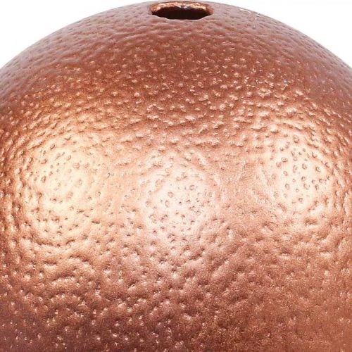 Produkt Ozdoba z dmuchanego jajka strusiego Dekoracja wielkanocna miedziana Ø12cm W14cm