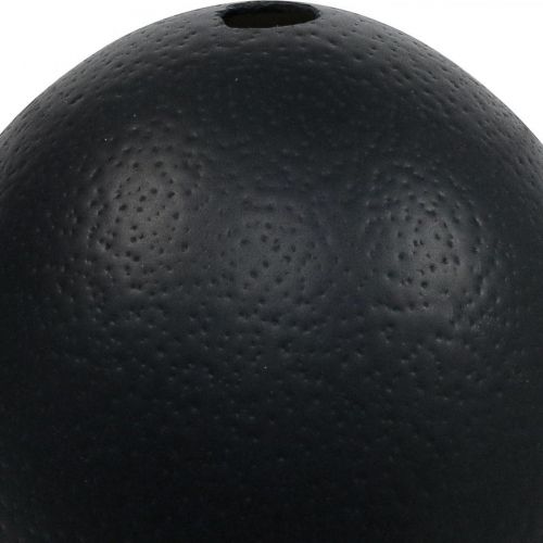 Produkt Dekoracja strusich jajek dmuchana Dekoracja wielkanocna czarna Ø12cm W14cm
