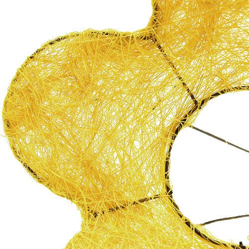 Mankiet sizalowy żółty Ø20cm Mankiet kwiatowy 8szt.