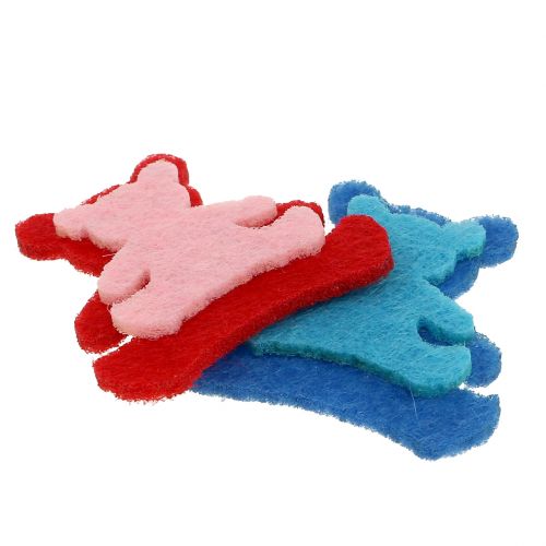 Produkt Dekoracja rozproszona miś z filcu różne kolory 3,5cm x 3,5cm 100 szt.