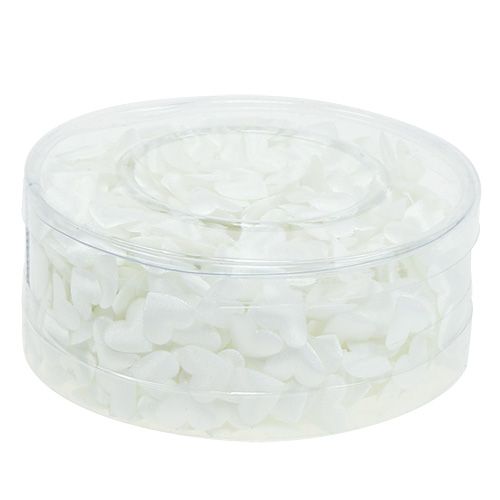 Produkt Ozdoba rozproszona serca białe 14mm 800 szt