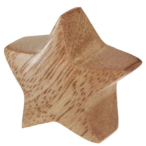 Produkt Dekoracja adwentowa z drewna, małe gwiazdki, drewno mango, 3cm, 9 szt.
