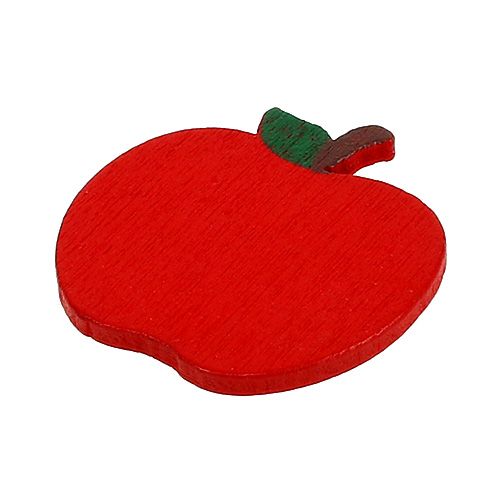 Floristik24 Dekoracja rozproszona krab jabłko czerwone 3cm 72 szt