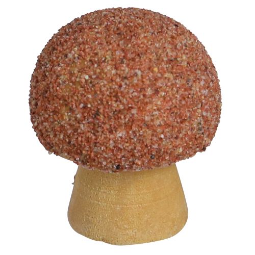 Produkt Dekoracja rozproszona drewniane grzybki dekoracja mini grzybki brązowe Ø2cm 24 szt