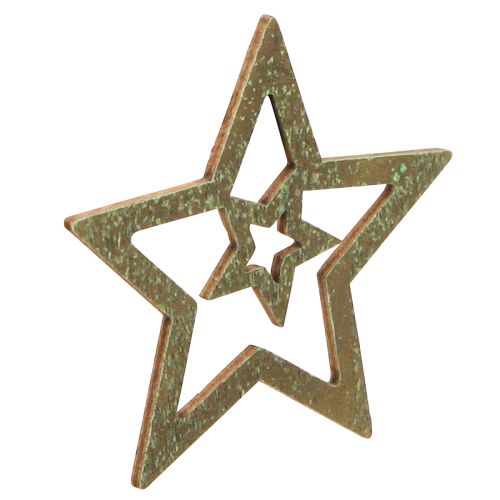 Produkt Dekoracja rozproszona Świąteczne gwiazdki drewniane 4 kolory Ø4cm 72 szt