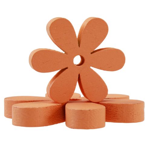 Produkt Dekoracja rozproszona drewno kwiaty kwiaty pomarańcza lato Ø2–6cm 20 szt