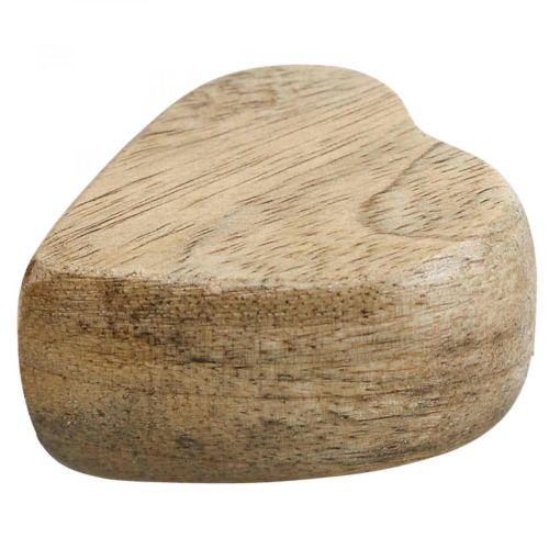Floristik24 Dekoracja scatter drewniane serca dekoracja stołu serce drewno natura 5cm 6szt