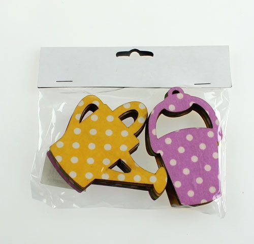 Floristik24 Konewka drewniana 8cm asortyment 12szt.