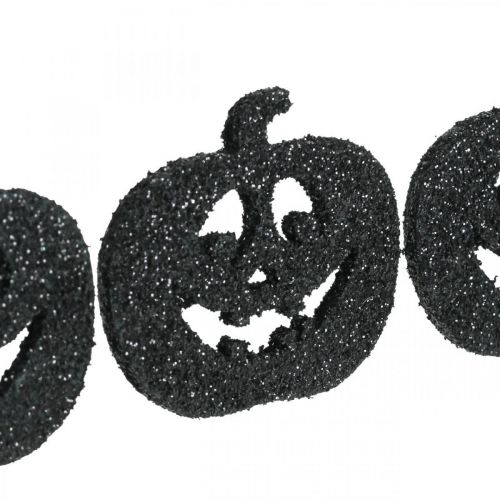Produkt Dekoracja rozproszona Dekoracja z dyni na Halloween 4cm czarna, brokatowa 72szt