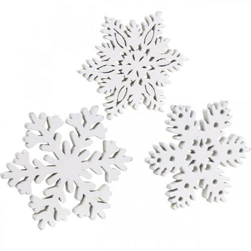 Produkt Posyp kawałki płatka śniegu, posyp dekoracją kryształek lodu 3,5cm 72 szt